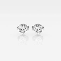 näas Ethereal 1 ctw Heart Lab Grown Diamond Stud Earrings - Grownbrilliance Diamond Earrings For Women, Dazzling Earrings, Moissanite Bridal Sets, Moissanite Necklace, Moissanite Earrings, Bridal Bands, Moissanite Wedding Bands, Diamond Stud Earrings, Bridal Ring Set