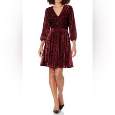 Functionality: Velvet Burnout Floral Fabrication; Pull On - No Closure. Stylish Features: V-Neck Shift Dress, Long Sleeves, Gathered At Waist, Floral Burnout Velvet Print. Fit Type: Model's Approximate Height Is 5'10" And Wears A Size 4; Sizes Vary By Approximately 1/4"; Dress Is Knee-Length Fit & Flare In A Jersey Knit Fabrication Velvet Burnout, Burnout Velvet, Tommy Hilfiger Dress, Tommy Hilfiger Dresses, Womens Shift Dresses, Dress Long Sleeves, Dress The Population, Sleeveless Shift Dress, Tommy Hilfiger Women