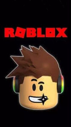 the roblox character is wearing headphones