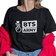 New! Now In Black Color Tee. Mens/Unisex Cut And Sizing For Comfortable Fit. 100% Cotton. Crew Neck. Short Sleeves. (Pants, Jacket, And Accessories Not Included.) Check Out More Bts And Bt21 Items In My Closet! # K-Pop, Boy Band, Bt21, Concert, Party, Fandom, Group, Jin, Suga, J-Hope, Rm, Jimin, V, Jungkook, Korean, Bangtan Boys, Love Yourself, Butter, Custom, Bts Merch Merchandise, Music, Tour, Permission To Dance, Hobi, Cooky, Tata, Chimmy, Mang, Koya, Rj, Shooky, Van, Stan, Cute, Graphic Tee, Black Kpop Letter Print Top, Black Kpop Tops With Letter Print, Tata Chimmy, Concert Party, Rm Jimin, Pop Boy, Permission To Dance, Bts Merch, Boy Band