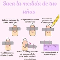 How To Measure For Press On Nails, Tips Press On Nails, Press On Tutorial, Press On Nail Sizing Chart, Uñas Press On, Press On Nails Ideas, Nail Painting Tips, Press On Nails Tips, Coco Nails