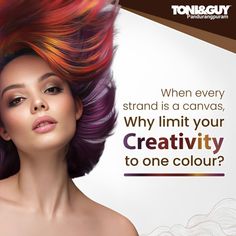 Saloon Creative Ads, Hair Color Product Photography, Salon Creative Ads, Makeup Poster, Mountain Bike Art, Poster Idea, Toni And Guy