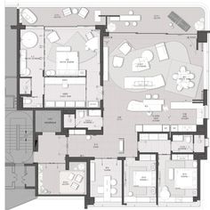 the floor plan for an apartment with two bedroom and one bathroom, which is very large