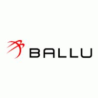 the ballu logo is red and black