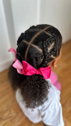 - Check more at https://howcandothis.com/hairstyleideas/71394/ Cute Hairstyles For Curly Hair Black Kids Easy, Kids Natural Hairstyles Easy, Hair Styles For Curly Hair Kids, Hairstyles For Curly Hair Kids