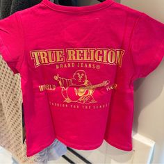 Brand New With Tags Fuschia Pink With Gold Design Authentic Birthday Ramos, Outfit Pieces, Fuschia Pink, Pretty Pics, Selfie Ideas, True Religion Jeans, Cute Selfie Ideas, Girl Top, Gold Design