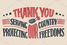 thank you for serving our country protecting our