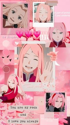 Anime Collage, An Anime, Naruto, Wattpad, Collage, Anime, Pink, Black