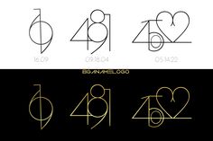 the numbers and symbols used in logos