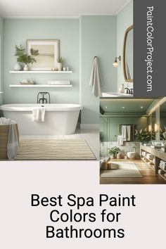 the best spa paint colors for bathrooms