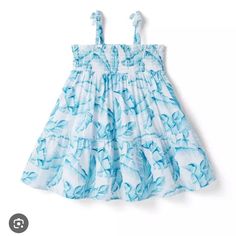 Nwt. Our Palm Leaf Print Dress Adds Breezy Style To Any Occasion With Its Stretch Smocked Bodice, Bow Straps And Ruffle Details. Pure Cotton Batiste Completes It's Beachy Vacation Vibe. Smoke Free Home. Bundle To Save. Will Ship Same Day. Cute Dresses With Smocked Back For Vacation, Blue Cotton Smocked Dress For Vacation, Cute Smock Dresses For Vacation, Cute Beach Dress With Smocked Back, Light Blue Vacation Dress With Smocked Back, Cute Smocked Beach Dresses, Blue Cotton Smocked Sundress, Cute Smock Dresses For Beach, Cute Smock Dresses For The Beach