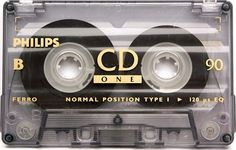 an audio cassette with the words cd one on it