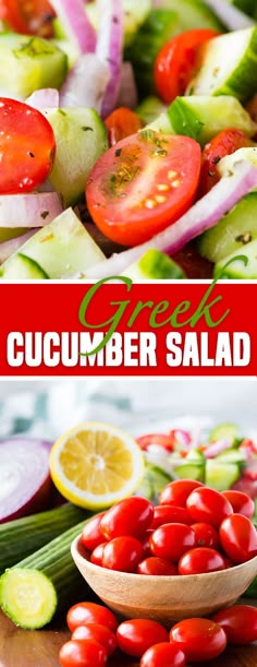 cucumber salad with tomatoes, celery and onions