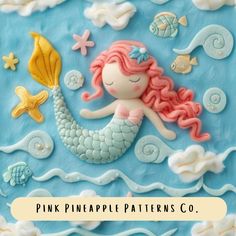 there is a cake that looks like a mermaid