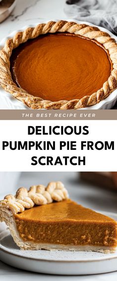 Image for Delicious Pumpkin Pie from Scratch Home Made Pumpkin Pie Filling, Pumpkin Pie Filling From Scratch, Pumpkin Pie With Homemade Puree, Pumpkin Pie From Scratch Homemade, Pie Pumpkins, Homemade Pumpkin Pie Filling, Amish Pumpkin Custard Pie, From Scratch Pumpkin Pie, The Best Pumpkin Pie