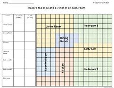 the room is divided into two sections, each with different rooms and numbers on it