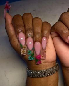 Nail Designs For 2023, The Best Nail Designs, Best Nail Designs, Encapsulated Nails, Long Acrylic Nail Designs, Dope Nail Designs, Exotic Nails