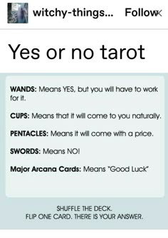 Transmutation Ward, Yes No Tarot, Yes Or No Tarot