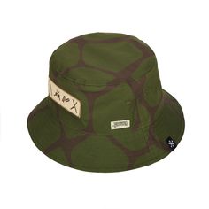 Weapons patch on the front One size fits most - 59cm Cotton Imported Officially licensed Teenage Mutant Ninja Turtles merchandise Summer Military Cotton Hat, Military Style Cotton Hat For Summer, Summer Military Style Cotton Hat, Outdoor Letter Print Bucket Hat, Cotton Hats With Embroidered Patch For Outdoor, Outdoor Cotton Hat With Embroidered Patch, Letter Print Bucket Hat For Outdoor, Summer Hats With Logo Patch And Curved Brim, Green Military Cotton Hat