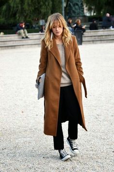 Casual Chique Stijl, Dress Everyday, Style Désinvolte Chic, Style Casual Chic, Coat Street Style, Looks Street Style, Camel Coat, Brown Coat, Casual Winter Outfits