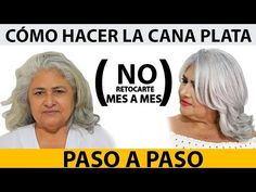 Como hacer la cana PLATA paso a paso ... BETTY LAZCANO - YouTube Hair, Beauty, Color