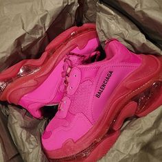 Reposhing This Item I Purchased From @Moshe1212. Loved It, But Ready To Rotate For Something New. Questions? Leave A Comment Below! Pink Balenciaga Sneakers Outfit, Pink Balenciaga Sneakers, Balenciaga Triple S Clear Sole, Sell On Poshmark, Pink Balenciaga, Shoes Balenciaga, Balenciaga Speed Trainer, Balenciaga Sneakers, Christian Louboutin So Kate