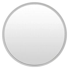 a round mirror on a white background