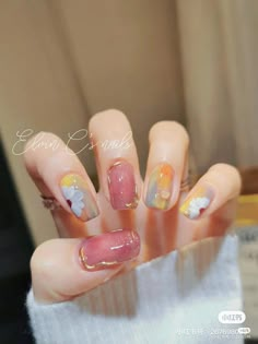 Nail Art Kuku Pendek, Diamond Nail Art, Nail Art Designs Diy, Wallpapers Images, Kawaii Nails, Diamond Nails