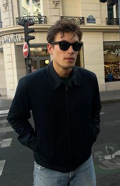 Man With Sunglasses Aesthetic, Blue Lens Sunglasses Outfit, Guys New Years Eve Outfit, Mens Sunglasses Aesthetic, It Guy Aesthetic, Sunglasses Mens Aesthetic, Men Sunglasses Aesthetic, Scandinavian Style Men, Sunglasses Aesthetic Men