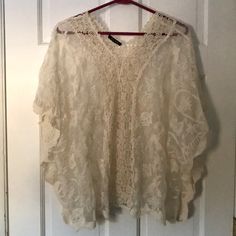 Pretty Antique Lace ‘Kimono Like’ Top. Oversized Fit. Comes To Waste. This Was A Boutique Buy, Didn’t Come With Tags. It Is Brand New And Has Never Been Worn. Lace Overlay Top, Overlay Top, Lace Kimono, Antique Lace, Lace Overlay, Lace Tops, Oversized Fits, Womens Tops, Boutique