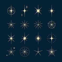 a collection of stars on a dark background