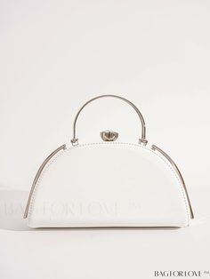 BagForLove - White Pu Handbag with Elegant Rhinestone Embellishment Product Description Color White Magnetic No Type Box Bag Bag Size Medium Style Glamorous Strap Type Chain Pattern Type Plain Closure Type Kiss Lock Composition 100% Polyurethane Care Instructions Do not wash Material PU Leather Size Chart INCH CM Strap Length Bag Length Bag Width Bag Height Handle Height 47.2 inch 11 inch 3.5 inch 6.3 inch 3.1 inch Strap Length Bag Length Bag Width Bag Height Handle Height 120 cm 28 cm 9 cm 16 cm 8 cm Details Pictures Similar Products h2 { text-align: center; } /* æ¢è¡ */ li{ white-space: normal; word-break: break-all; word-wrap: break-word; } .red-box { width: 100%; display: flex; flex-direction: row; flex-wrap: wrap; justify-content: center; } .red-box > div { width: 190px; height: 250 White Satchel Evening Bag For Party, White Top Handle Party Bags, White Evening Bag With Top Carry Handle, White Top Handle Clutch For Party, White Top Handle Evening Bag, Formal White Evening Bag, Party Satchel Evening Bag With Silver-tone Hardware, Party Evening Satchel Bag With Silver-tone Hardware, White Clutch With Detachable Handle For Party