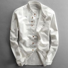 PLEASE NOTE: Due to high demand, there is currently a 2 week production delay on this item. Embrace the timeless appeal of Japanese fashion.The Japan Style Shirt embodies a minimalist, elegantly modern, timeless aesthetic. The breathable linen cotton fabric enhances the shirt's appeal, making it a perfect choice for anyone seeking comfort and style. Features: Japanese style Versatile design Classic and elegant design Comfortable and lightweight Made from a breathable linen cotton fabric Size Cha Linen Jackets, Timeless Aesthetic, Japan Style, Knitted Coat, Sweater Pants, Japan Fashion, Style Shirt, Manufacturing Process, Japanese Fashion