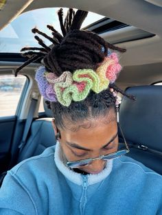 #locstyles #locs #locjourney #locstylesforwomen #thickerhair #dreadlocks #dreadlockjourney Locs Hairstyles Curls, Winter Loc Styles, Styling Short Locs Black Women, 4c Locs 4c Hair, Cute Loc Hairstyles For Women, Thick Locs Styles, Locs Hairstyles For Women Dreadlocks, Locs Thick, Locs Accessories