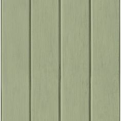 a green paneled wall with vertical slats on the bottom and sides, in three different colors