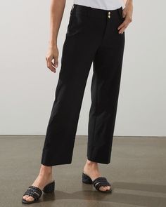 Women's Clothing & Apparel, Jewelry & Accessories - Chico's Side Zip Pants, Clothes For Women Over 50, Casual Summer Outfits For Women, Cropped Pants Women, Cropped Joggers, Double Stitch, Wide Leg Linen Pants, Knit Tops, Dresses Pants