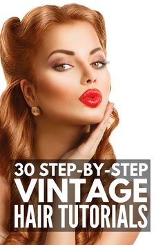 How To Do Rockabilly Hairstyles, 1940s Formal Hairstyles, Old Fashion Hair Updos, Easy 40s Hairstyles For Long Hair, Quick Vintage Hairstyles, 40s Updo Hairstyles, Long Hair With Bangs With Glasses, 1950 Hairstyles Tutorial, Diy 50s Hairstyles