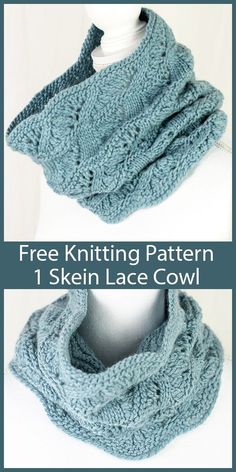 the knitting pattern for this scarf is easy to knit