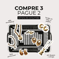 Começamos a nossa Semana do Consumidor! 📢 Vocês não merecem pouco não! Ela está de volta, até domingo meia noite, a promoção mais amada e pedida por vocês! 🍸✨ Compre 3 a pague 2! Pra você aproveitar e renovar o porta joias! Vale lembrar que a ação é acumulativa viu? Quanto mais você compra mais você ganha! Clique no link da bio, use o cupom de primeira compra, selecione o frete promocional e aproveite! 🛒 #promocao #diadoconsumidor #desconto #acessorios #brincos #colares #aneis #pulseiras ... Jewelry Packaging Diy, Packaging Diy, Real Estates Design, Instagram Business, Retro Futurism, Jewelry Business