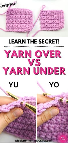 the yarn is being used to crochet yarn over yarn and then knitted