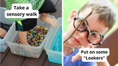 two pictures one with glasses and the other with sprinkles in it, both have words on them