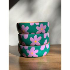 Handmade Solid Wooden Bowl - Petunia. Petunia Flower, Painted Bowl, Diy Pottery Painting, Diy Bowl, Hand Painted Bowls, Wooden Products, Pottery Painting Designs, Canvas Painting Diy, Diy Pottery