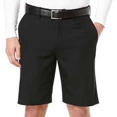 When you bend down to gauge your last winning putt, the last thing you want is for your shorts to rip and break in the wrong places. Our PGA TOUR Men's DriFlux Golf Performance Expandable Waist Flat Front Shorts have a comfort waistband that moves with you when you bend, stretch, run, whatever you decide to do. With our powerful sun blocking UPF 50 rating for superior sun protection—you'll be hard-pressed to find a better choice for premium golf wear.Part of Our Core Bottoms Collection: Comforta Golf Athletic Shorts With Built-in Liner, Classic Sports Bottoms, Golf Bottoms With Built-in Shorts And 4-way Stretch, Fitted Black Golf Bottoms, Golf Wear, Putt Putt, Break In, Pga Tour, Range Of Motion