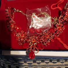 Womens Jewelry Set Very Gorgeous And Great For All Occasions. Women's Jewelry Sets, Womens Jewelry, Jewelry Set, Womens Jewelry Necklace, Jewelry Necklaces, Women Jewelry, Red, Women Shopping, Color