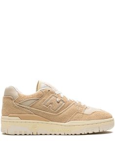 New Balance 550 "Aime Leon Dore Taupe Suede" Sneakers - Farfetch Tan New Balance Shoes, Tan New Balance, 550 Aime Leon Dore, Aime Leon Dore, Exclusive Sneakers, Popular Sneakers, Nike Dunk High, Shoe Display, Air Jordan 3