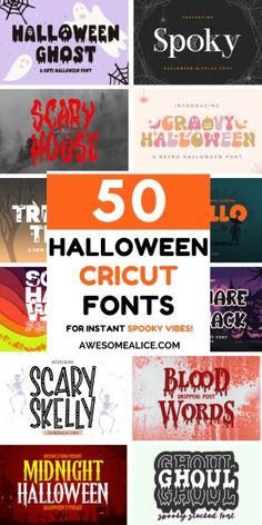 50 halloween font styles for any type of text