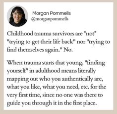 Validate Your Feelings, Emotionally Immature Parents, Emotionally Immature, Tell Me Why, Tell Me More, Sense Of Self, Inner Child Healing, It's Never Too Late, Dissociation