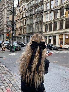 Long Hairstyle, Tutorial Ideas, Trendy Hairstyle, Ribbon Hairstyle, Hairstyle Tutorial, Long Blonde, Sleek Hairstyles, Easy Hairstyles For Long Hair