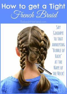 Tight French Braid, Tight Braids, French Braids, Toddler Hair, Braid Styles, Pretty Hairstyles, Kids Hairstyles