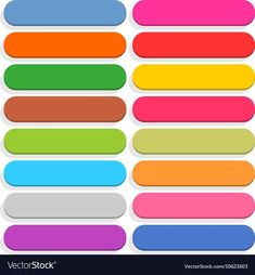 colorful paper stickers with different colors